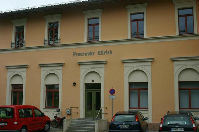 Das Bahnhofsgebäude Ellrich, welches von der Stadtfeuerwehr Ellrich genutzt wird.