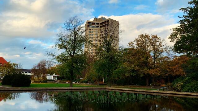 13. November 2020. II. Stadtpark in Hannover am Congress Centrum.  Bleibt gesund!