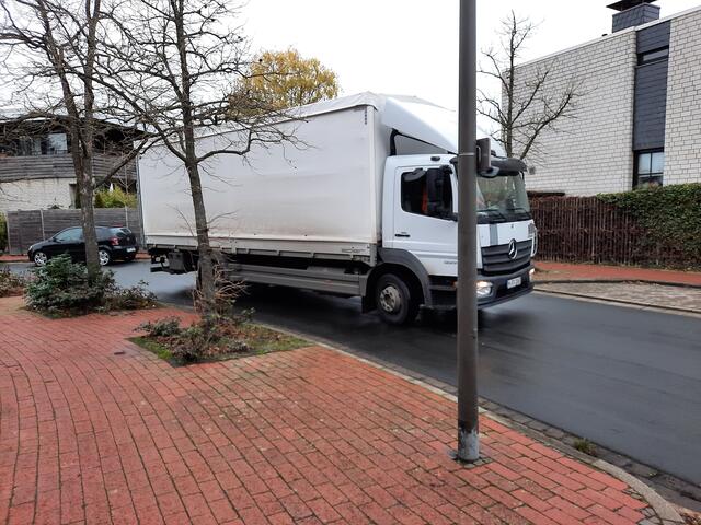 Einmal gewendet, und wieder in der Anfahrt ....