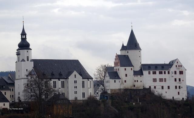 Schwarzenberg, Kirche und Schloss