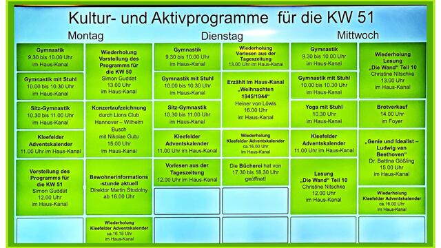 17. Dezember 2020. Adventsnachmittag in unserem Haus-Kanal im GDA Hannover. Bleibt gesund!