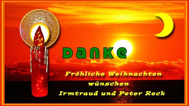 24. Dezember 2020. Heilig Abend im Haus-Kanal. Bleibt gesund!
Wir sagen D A N K E !