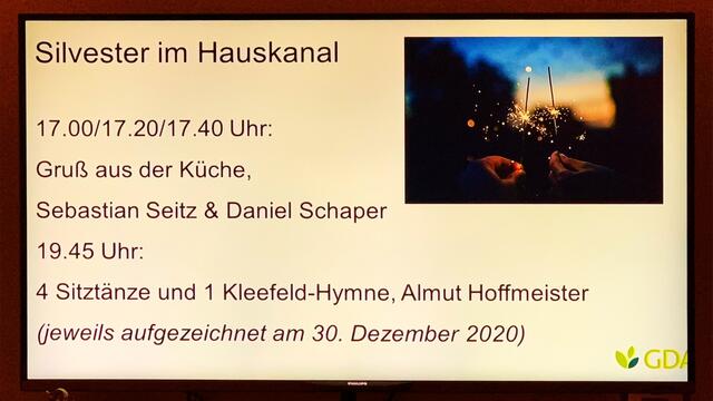 31. Dezember 2020. Ein Gruß aus der Küche. GDA Hannover. Bleibt gesund! Wir sagen D A N K E !