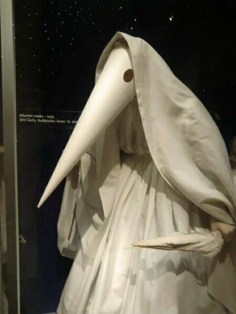 Frau Perchta oder Santa Luzia, die "blinde Luz" , aus der wilden Jagd in Böhmen