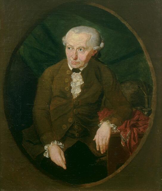 Immanuel Kant, 1791 (Gemälde von Gottlieb Doebler. Zweite Ausführung für Johann Gottfried Kiesewetter, 1795) &gt; gemeinfrei &gt; https://de.wikipedia.org/wiki/Immanuel_Kant#/media/Datei:Kant_gemaelde_1.jpg | Foto: wie vor