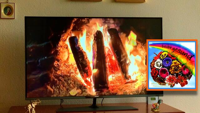 19. Januar 2021. Heute regnet es! Erinnerungen an 2018. Wärmendes Feuer am Wolfgangsee. Bleibt gesund!
