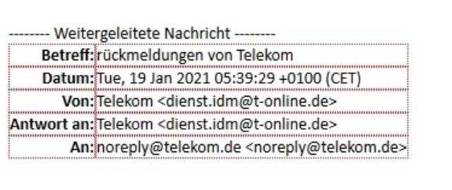 Nur ein paar Tage später am 19.01.2021.