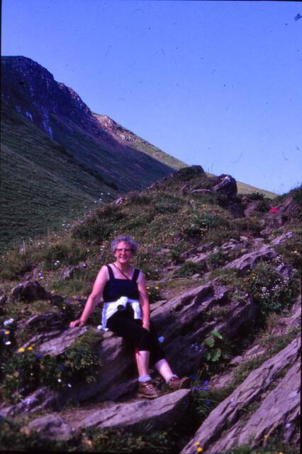 Maria in der Nähe der Wannen-Alm, 04.08.1990