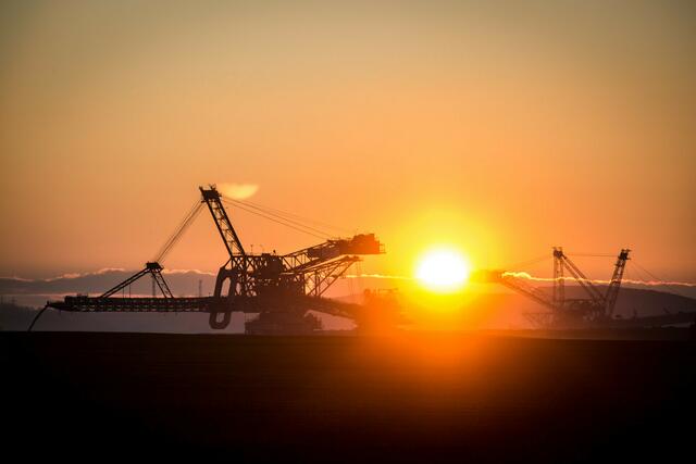 Am Rande des Tagebau Inden, Winter 2020 (Foto: S. Petermann - photo79 | aus der Serie "industrial landscapes")
