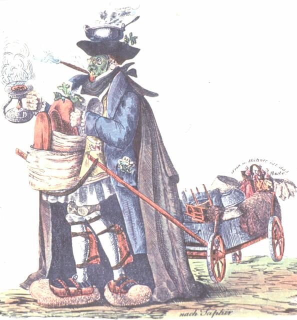 Der Cholera-hypochonder mit all seinen präventiven Heilmittelchen von Moritz Saphir vom 19. Jhdt..