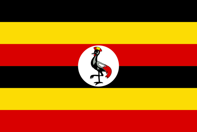 UGANDA Flagge > https://de.wikipedia.org/wiki/Uganda#/media/Datei:Flag_of_Uganda.svg | Foto: wie vor