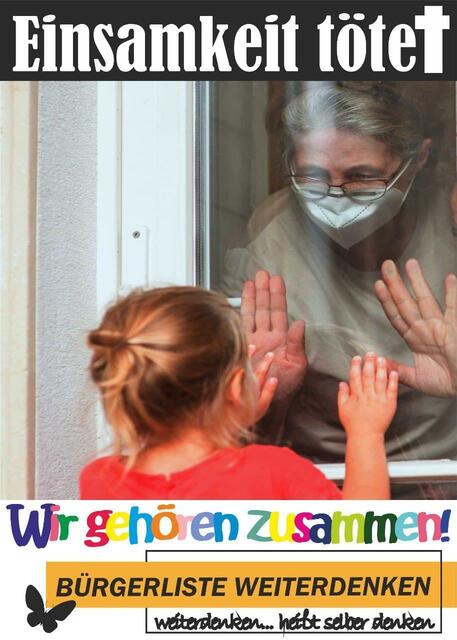 Ältere Menschen schützen, besonders auch vor Einsamkeit und Bewegungsmangel im ineffektiven Shutdown. | Foto: Weiterdenken Marburg.