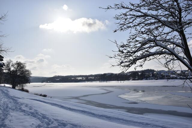 gestern war der See noch eisfrei, es waren -14° letzte Nacht