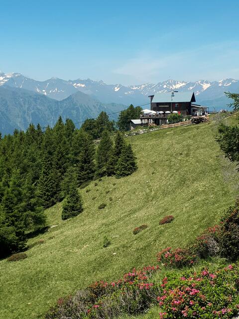 Südtirol 2020 - Passeiertal - Bergstation auf dem Hirzer - im Hintergrund die nördlichen Alpen