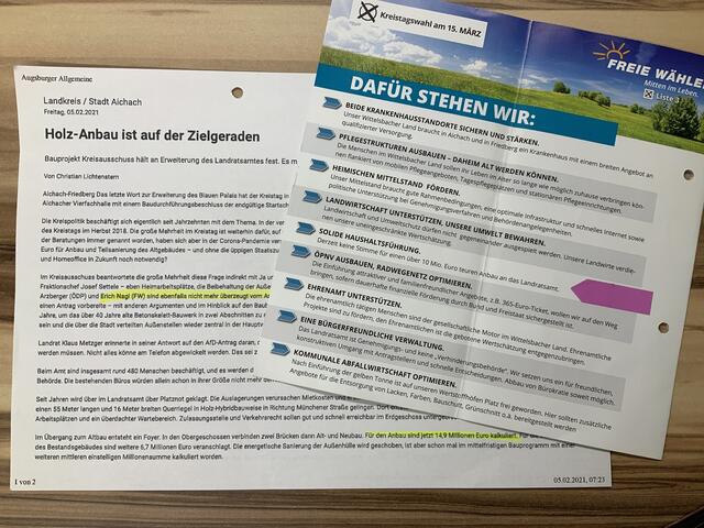 Bereits bei Baukosten von knapp 10 Mio. Euro meldeten die Freien Wähler Aichach-Friedberg Gesprächsbedarf an und versprachen den Wählern bei der Kommunalwahl 2020, das Projekt konstruktiv-kritisch zu begleiten.