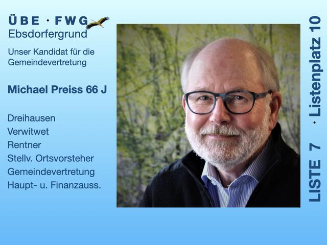 Michael Preiss, ÜBE-FWG Ebsdorfergrund