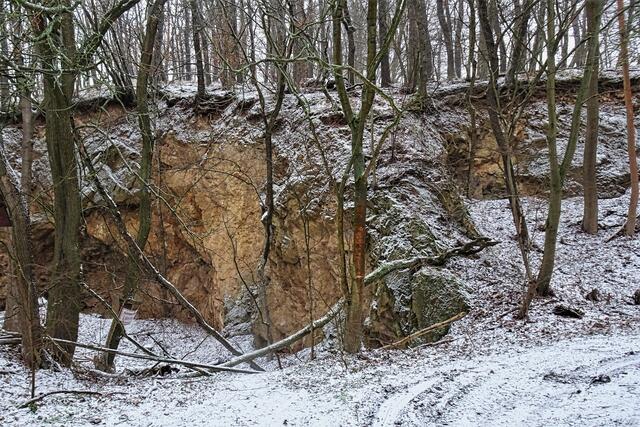 ehemaliger Steinbruch am Klusberg im Schwenneckental