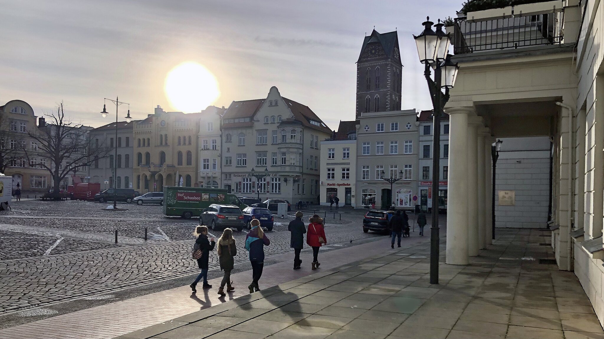 In Wismar Leere Innenstadt Durch Den Corona Lockdown Wismar