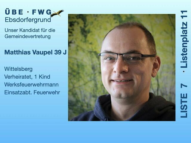 Matthias Vaupel, ÜBE-FWG Ebsdorfergrund