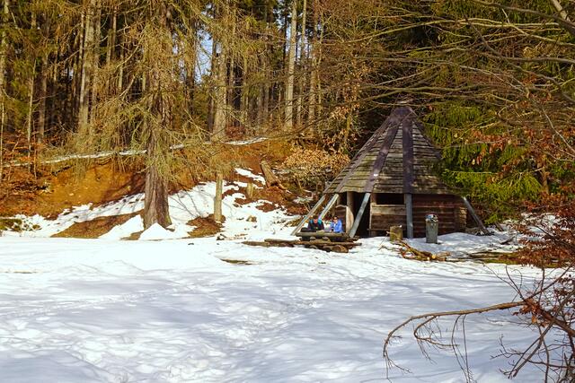 Schutzhütte am Bergrats - Müller -Teich