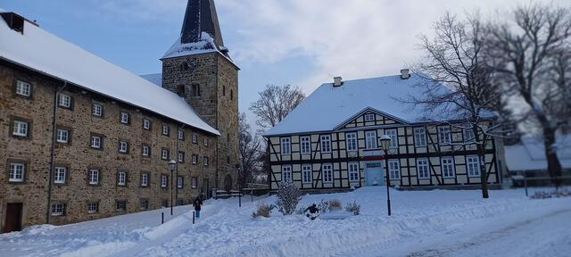 Das Kloster Wennigsen Winter 2021 | Foto: Labyrinth Wennigsen