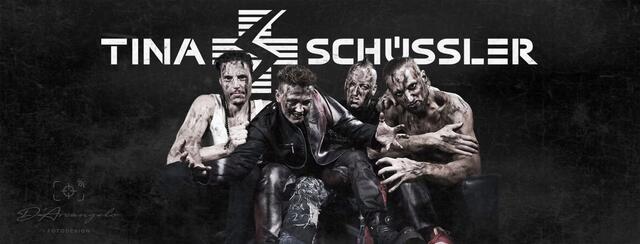 Neue Deutsche Härte Sängerin Tina Schüssler mit ihrer Band Sascha Gutmann, Thomas Sedlmeier und Jan Skirde | Foto: Thomas Sedlmeier / Valterio D‘Arcangelo