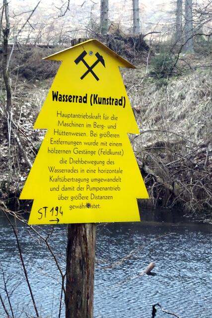 bis zu 1.000 m wurde über Gestänge die mechanische Kraft übertragen
