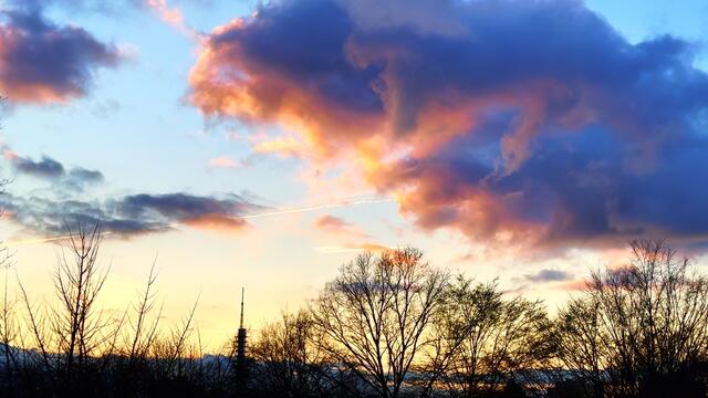 1. April 2021. Abendstimmung! Bleibt gesund!