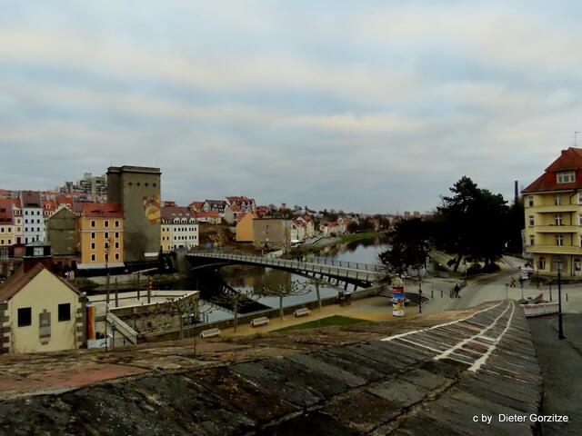 Görlitz  - Lausitzer Neisse - Grenze