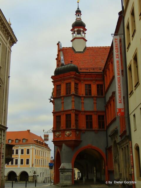 Görlitz der "Schönhof " mit dem Schlesischen Museum