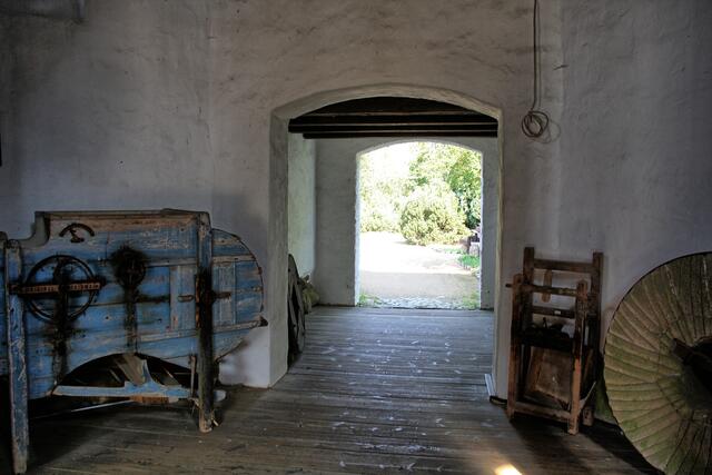 im "Mühlenkeller" konnten die Bauern früher direkt zum Be- und Entladen mit Ihren Fuhrwerken einfahren