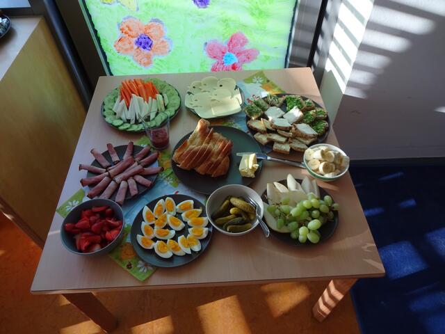 Unser schönes Oster-Buffet.