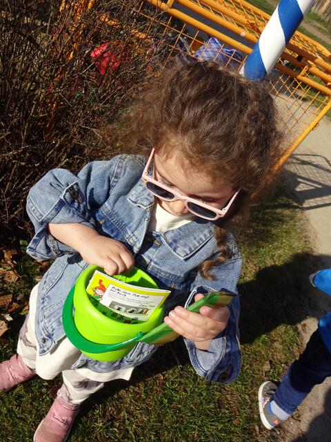 ... in den Garten zur Osternest Suche! Ob es für jeden eines gab?