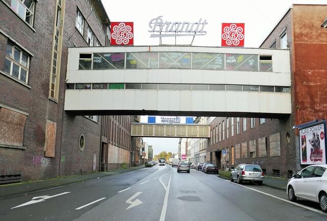 Ehemaliger Übergang der Brandt-Zwieback Fabriken in Hagen