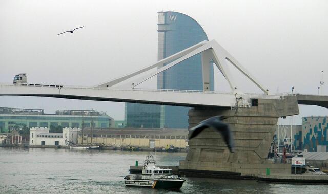 Hafenbrücke in Barcelona (Spanien)