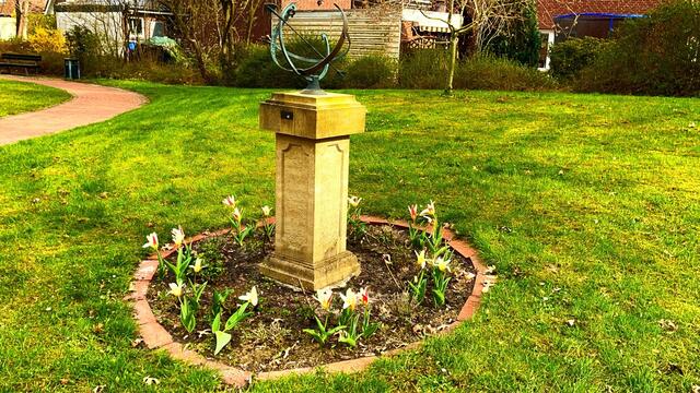 9. April 2021.  Blick in unseren Park. Bleibt gesund!