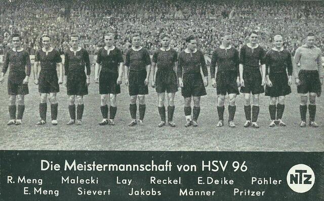 Deutscher Fußball-Meister 1938 in Berlin.