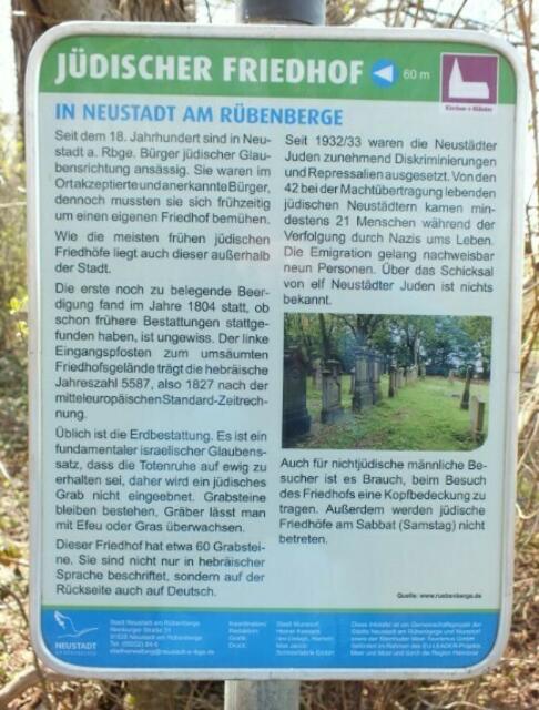 Informationstafel am Judenfriedhof