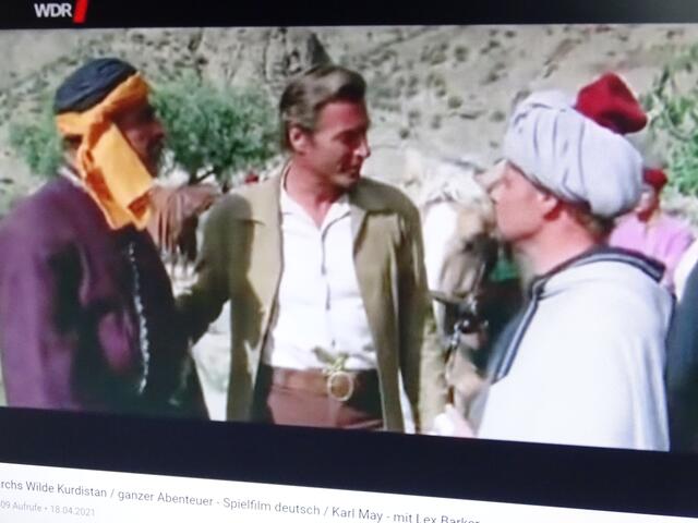 Lex Barker und Ralf Wolters rechts im Bild