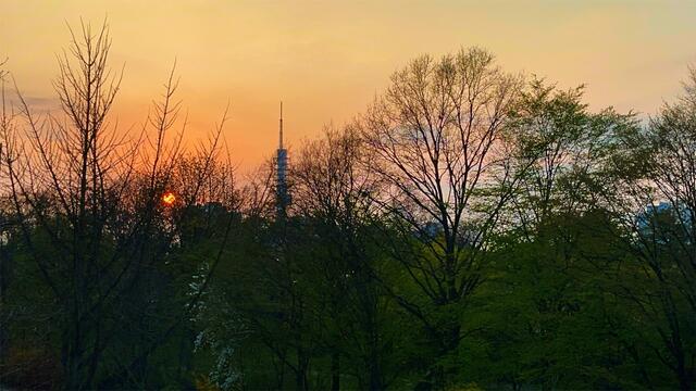 19. April 2021. Sonnenuntergang. Bleibt gesund!