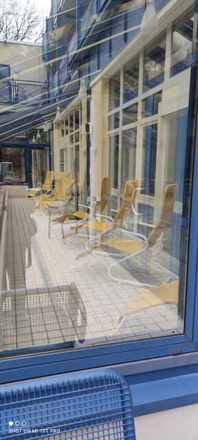 Hier kann man sich nach Wassergymnastik und/oder Aquafit ausruhen - herrlich!