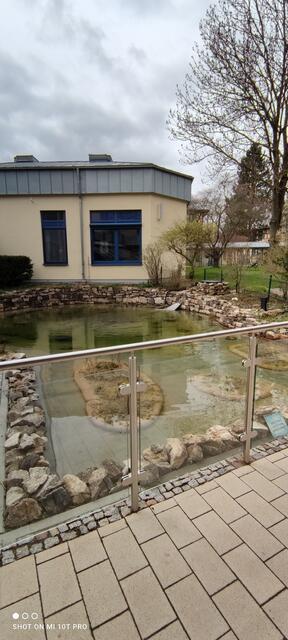 ...uns so auch. Der Fischteich ist wirklich schön.