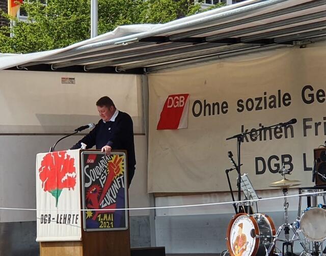 Sasha Eckstein, Personalratsvorsitzender des Zweckverbands Region Hannover (aha) | Foto: DGB Lehrte