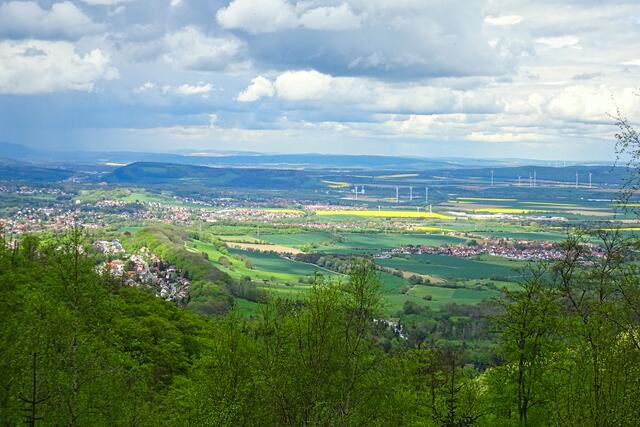 Blick ins Harzvorland mit Bad Harzburg