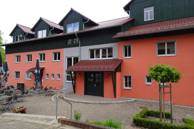 Teil des derzeit geschlossene Hotel Rosstrappe