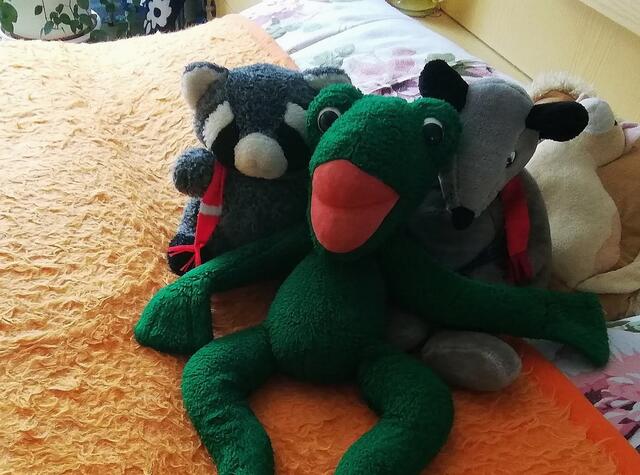 Ich kenne die MEERE vom Mond aber ich habe ein MEER von Kuscheltieren !