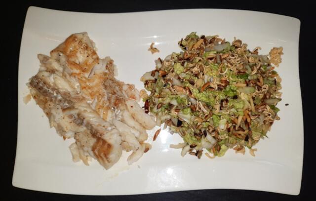 Yum Yum Salat mit Kabeljau