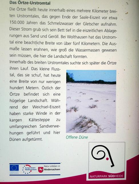 Eine interessante Information zur Entstehung der Örtzelandschaft