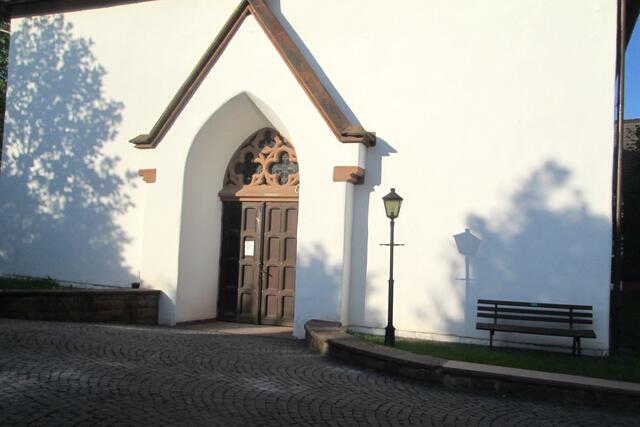 Sonntagsbilder 2021-23, Marienkirche - Schattenspiel am Abend, 12.06.2021.