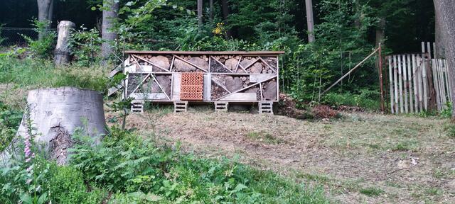 ..ein "Vier-Sterne-Insektenhotel" ist auch mit von der Partie...